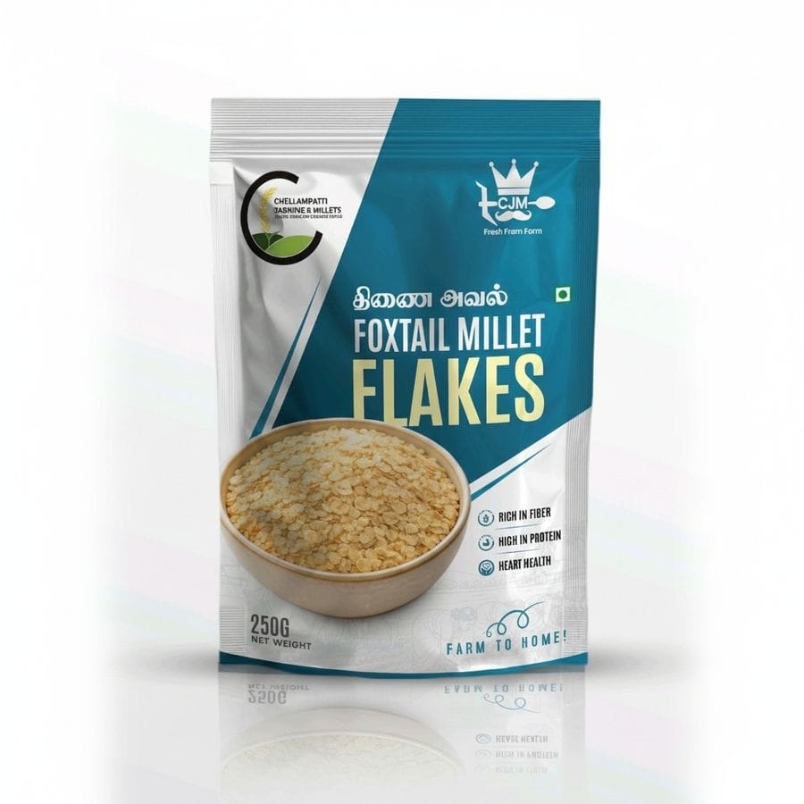 Foxtail Millet Flakes - 250 gm - One plastic pouch