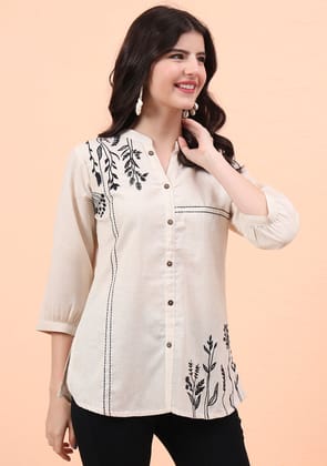 Frostvine Tunic Top-S