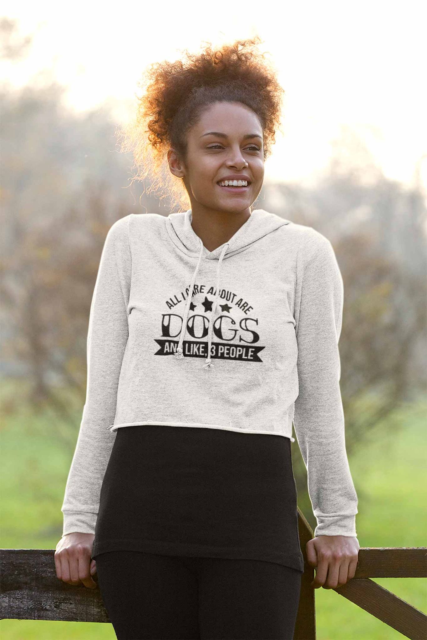 Crop Hoodie (Women) - Dogs Are My Life (3 Colours)