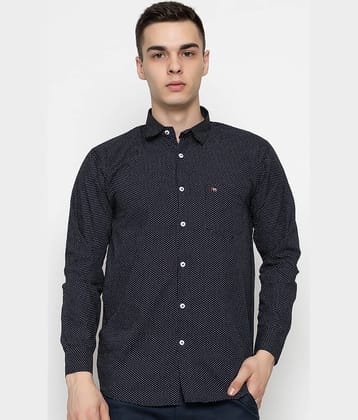 MODERNITY Cotton Blend Regular Fit Printed Full Sleeves Men's Casual Shirt - Black ( Pack of 1 )