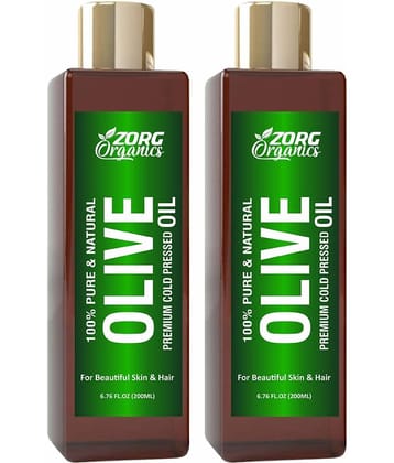 Zorg Organics Nourishment Olive Oil 400 ml ( Pack of 2 )