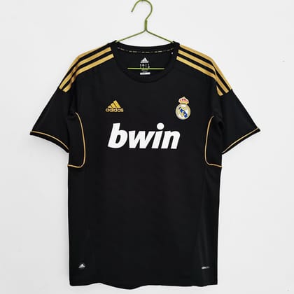 RL Madrid 2011-12 Away Black Retro Jersey-L