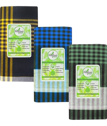 Feather Green Multi Lungi Pack of 3