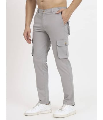 RAGZO Regular Flat Men's Cargos - Light Grey ( Pack of 1 )