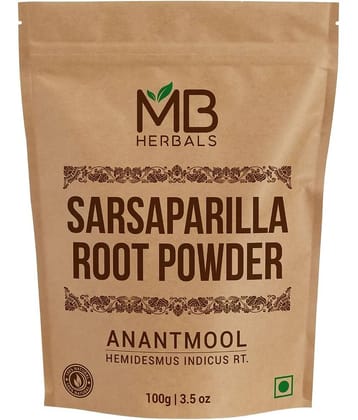Mb Herbals Anantmool Sarsaparilla Hemidesmus Indicu Powder 100 Gm