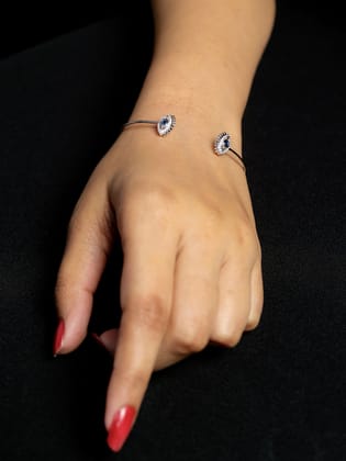 Luminary Evil Eye Bracelet | 925 Silver-925 Pure Silver