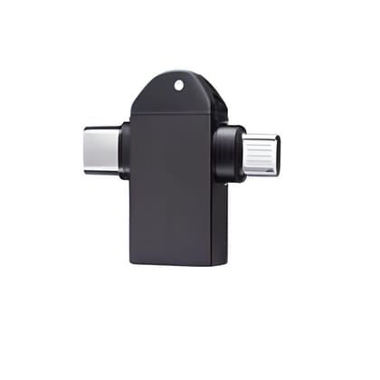 Flixx 2-in-1 OTG Adapter with Micro USB & Type-C Ports Flixx 2-in-1 OTG Adapter with Micro USB & Type-C Ports - 1 Pcs