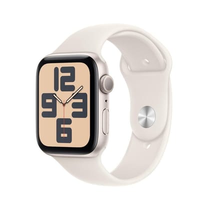 Apple Watch SE GPS 44mm Starlight Aluminium Case with Starlight Sport Band