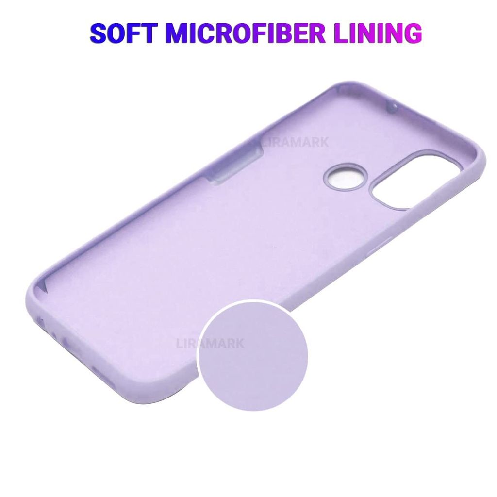 LIRAMARK Liquid Silicone Soft Back Cover Case for OnePlus Nord N100 5G / 1+Nord N100