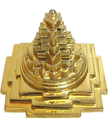 Taj Ring Enterprises 3x3 Gold Plated Meru Shree Yantra