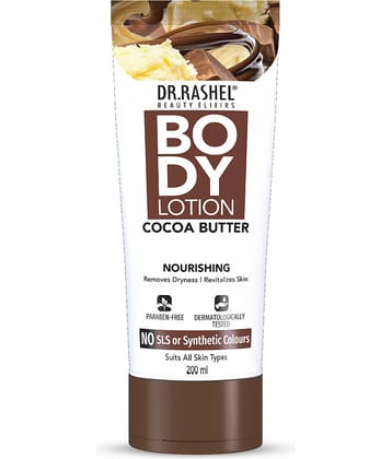 DR.RASHEL Cocoa Butter Moisturizing Lotion for smoothness and All Skin Types (200ml , Pack of 1)