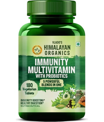 Vlado's Himalayan Organics Immunity Multivitamin Capsule with Probiotics Men & Women 180 No.s