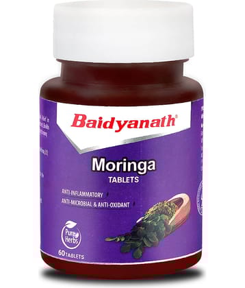 Baidyanath Moringa Tablets- 60 Tab|Helps maintain overall health,Relief in Cough & Cold, Boosts