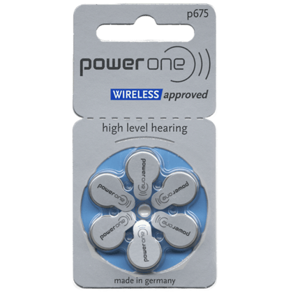 PowerOne P675 Hearing Aid Battery (6 Batteries pack)