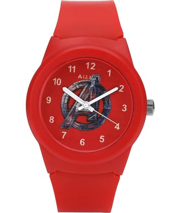 Aglance - Red Silicon Analog Men's Watch