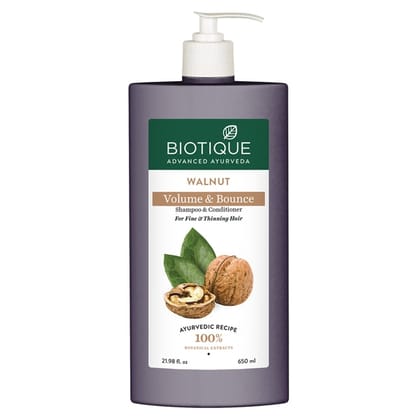 Biotique Walnut Bark 650ml Volumizing Shampoo
