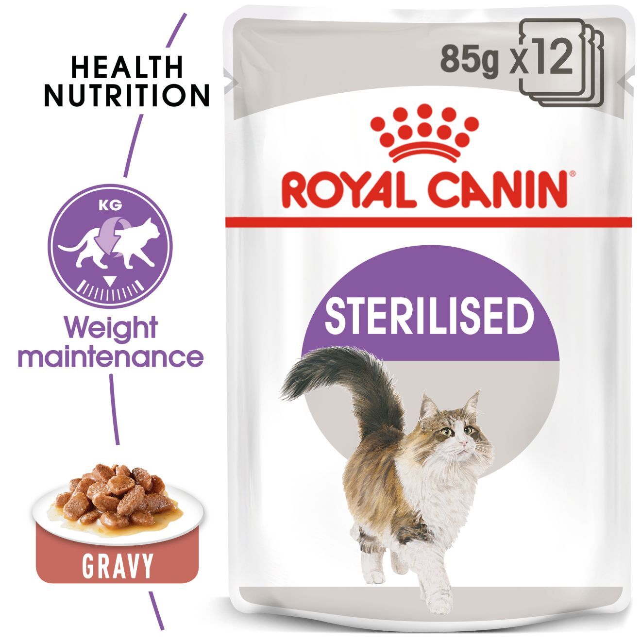Royal Canin Sterilised Gravy Cat Wet Food Adult 85g x 12pouch