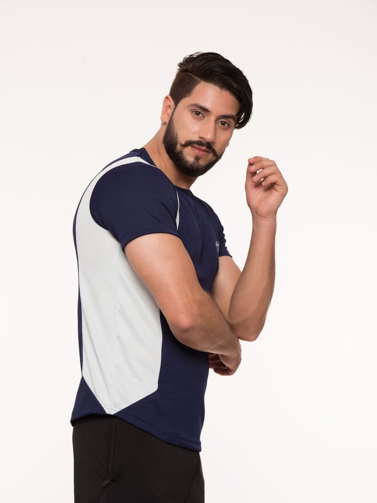 Chic Men Charlie Wolf Panel Half Sleeve T- shirts 2025 at ShopCircuit | ONDC