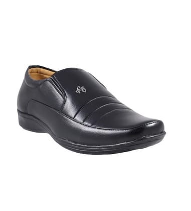 Mens Faux Leather Formal Shoes Size 7 (Black)