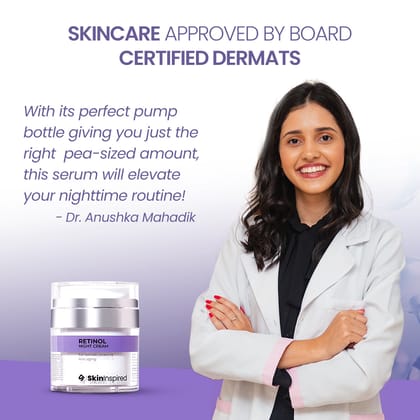 Retinol Night Cream (50g) | For Anti-aging & Wrinkle Protection-50g