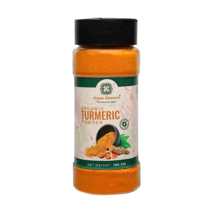 Organic Turmeric Powder / Haldi Powder - 100g (Pack of 1) by Green Blossom (Weight - 100g) by green blossom agritech ventures private limited