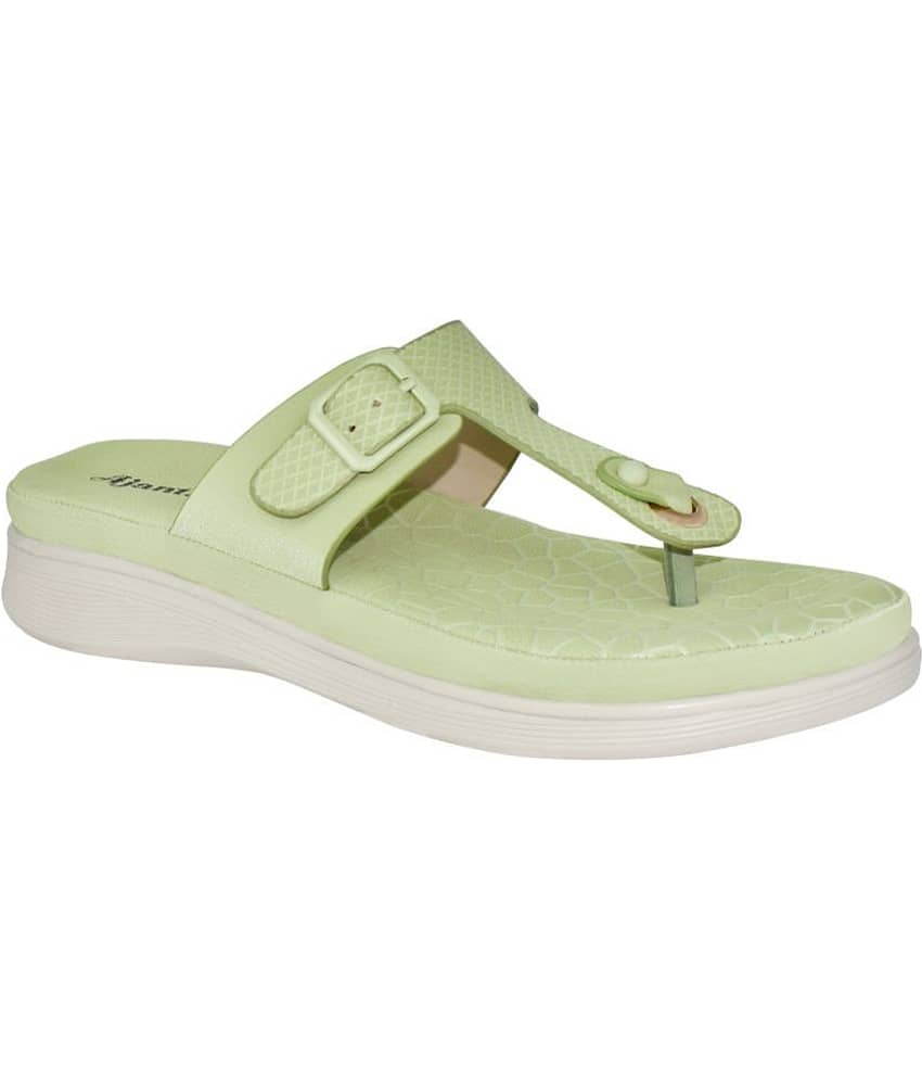 Ajanta - Olive Women's Flats