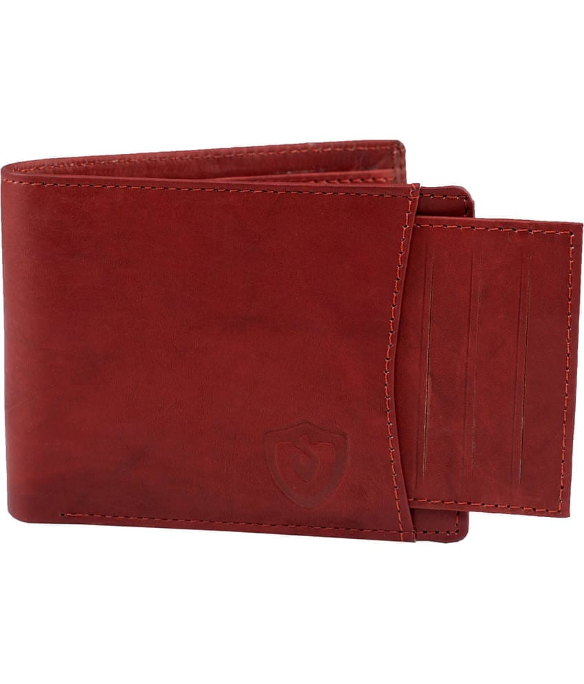 Keviv Leather Red Casual Regular Wallet