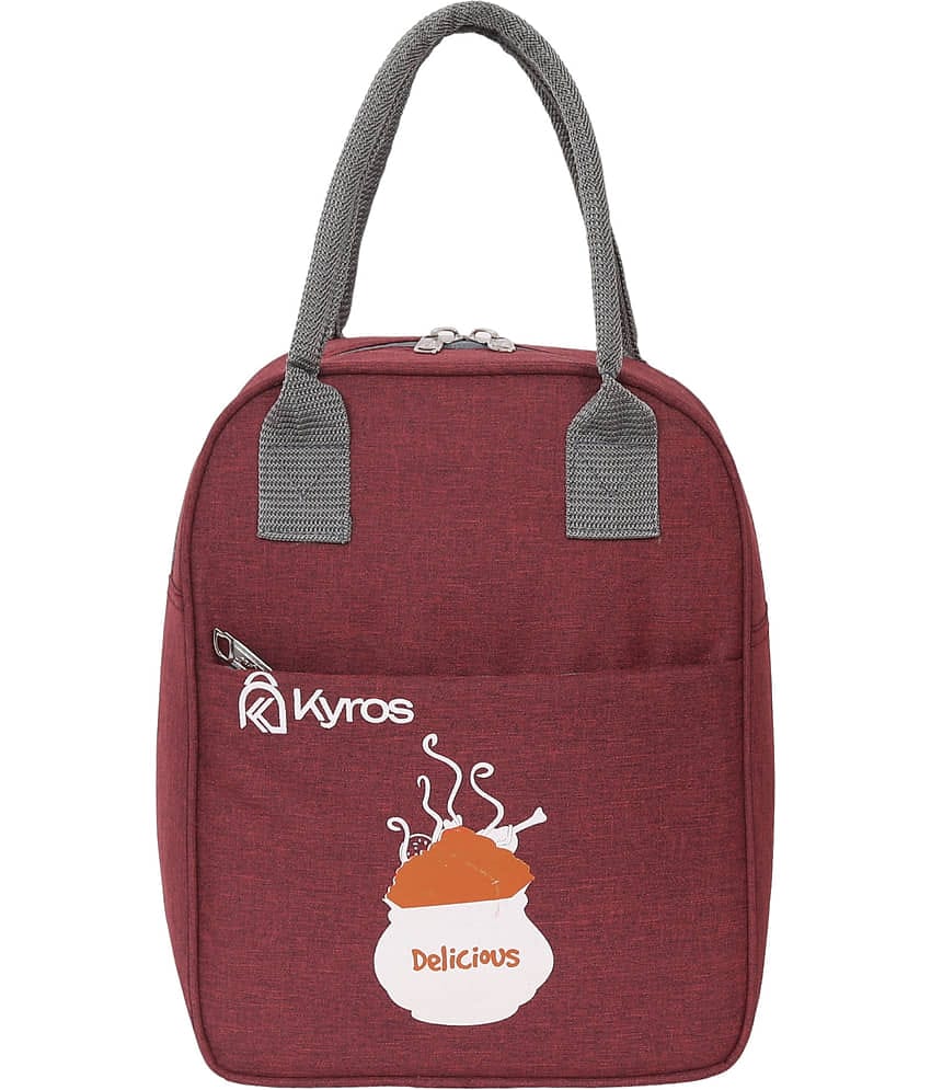 Kyros Maroon Polyester Lunch Bag Pack of 1
