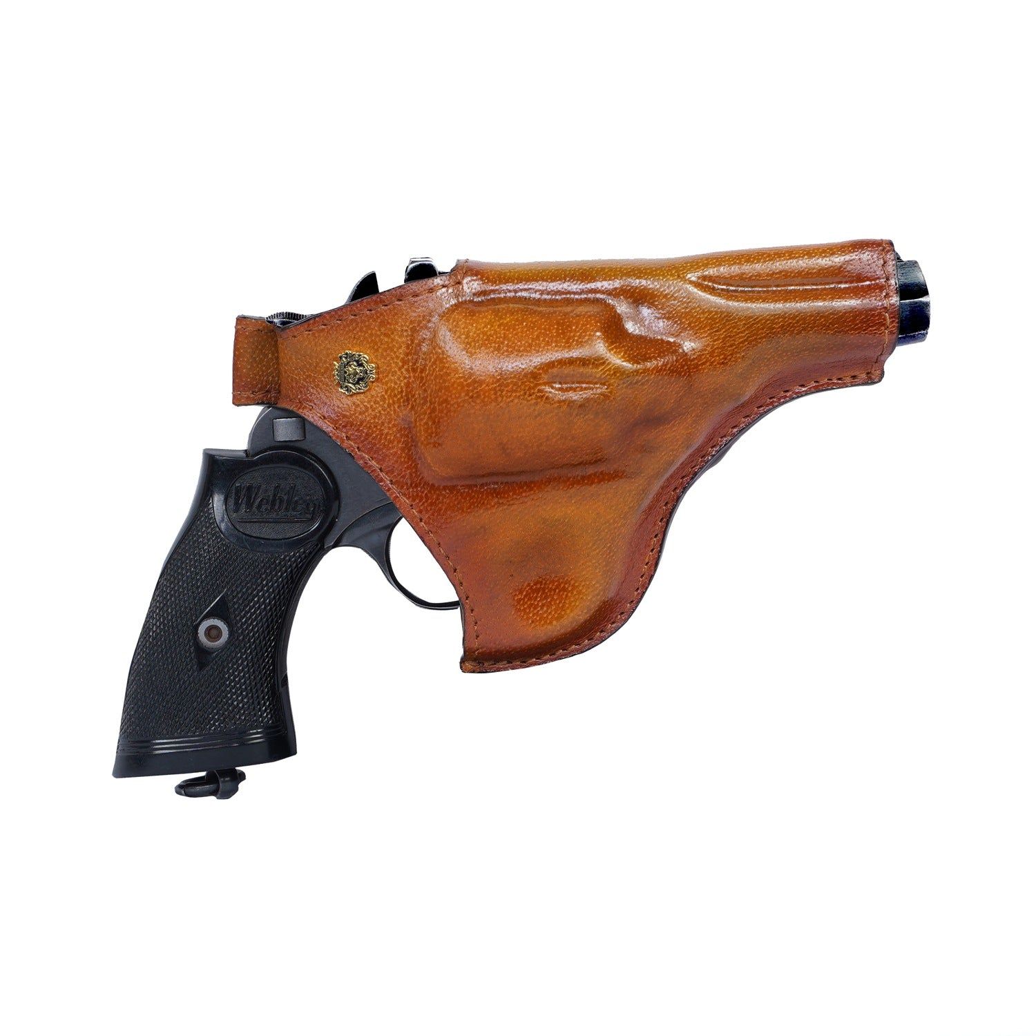 .32 Webley Revolvers Wet Moulded Holster with belt loop and clip-0.32