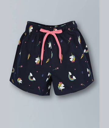 PLUM TREE Pack of 2 Girls Cotton Shorts ( Blue )