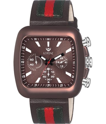 Lorenz Multicolor Leather Analog Men's Watch