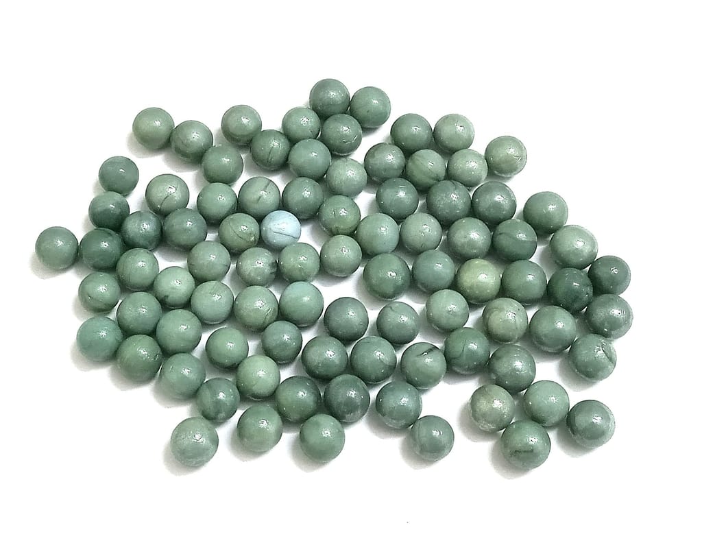 Nawani 100 Pcs of Mini Size Glass Marbles with Shooter Unique Collection. Size - 1.3mm