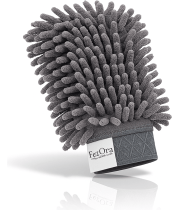 Fezora Microfiber Cleaning Glove for Car, Bike & Home Dusting – Extra Soft Chenille Mitt
