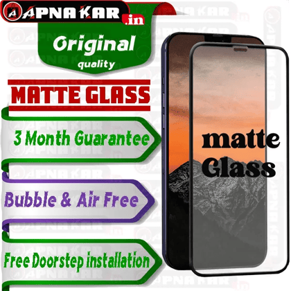 All Mi Matte original Tempered Glass -( matte original tempered glass )