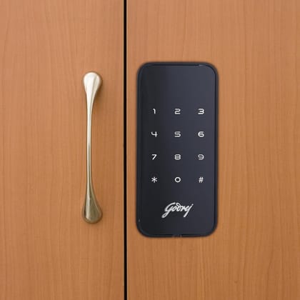 Godrej Advantis Cabinet Digital Lock with Pin Access, Smart Digital Lock - Black