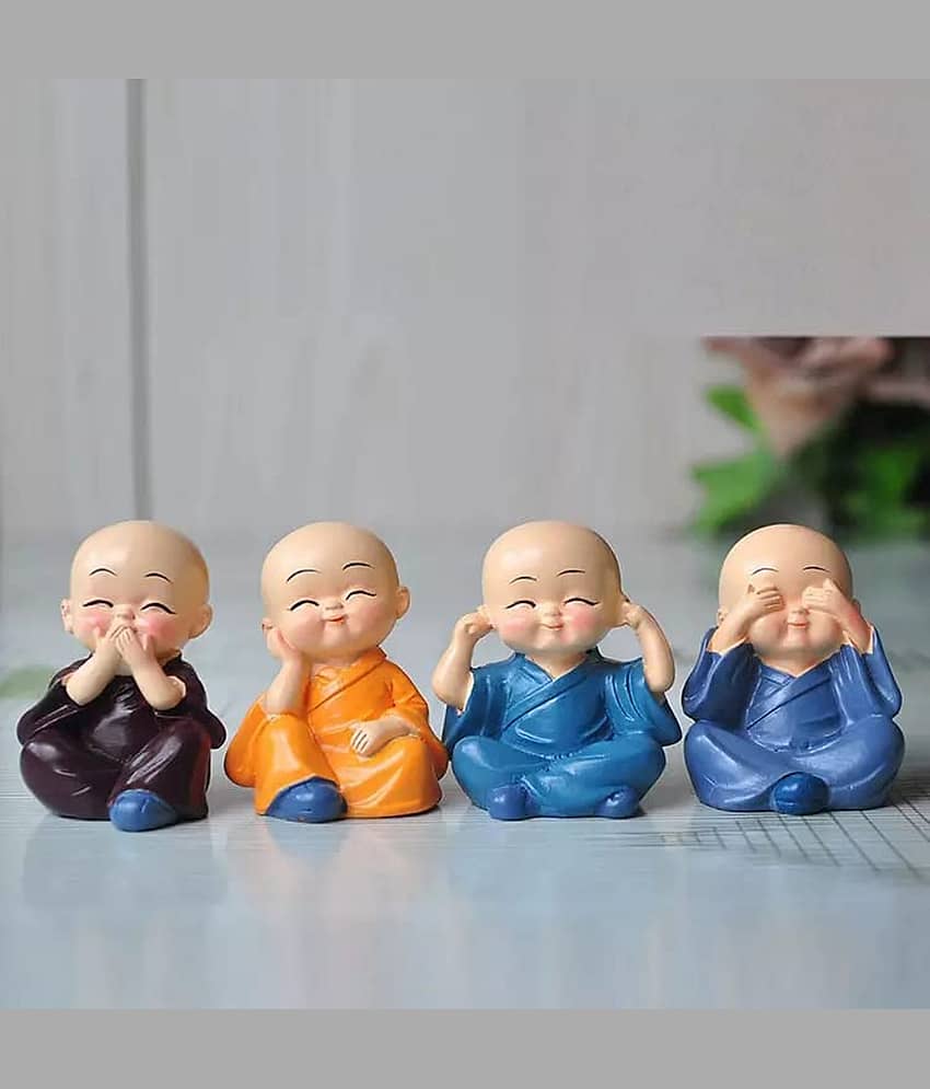 THRIFTKART Resting Buddha Showpiece 5 cm - Pack of 1
