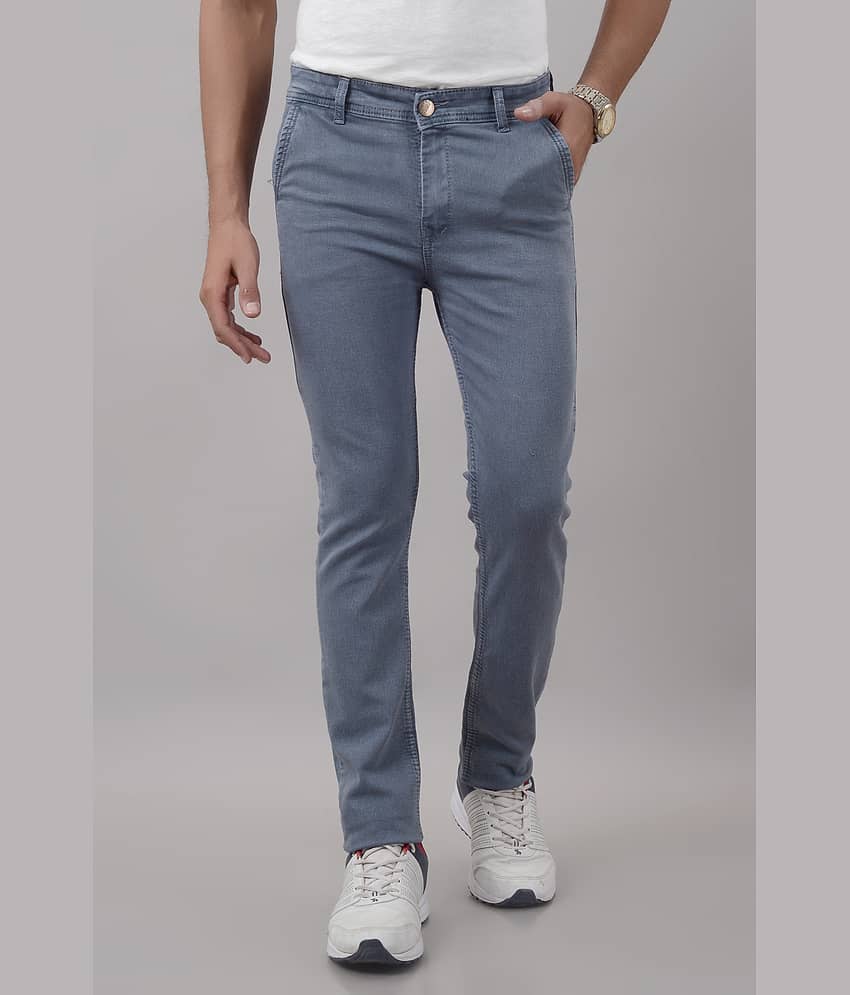 MOUDLIN Regular Fit Clean Look Men's Jeans - Grey ( Pack of 1 )