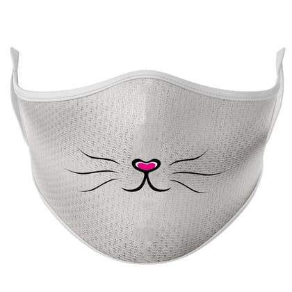 Multicolor Cat Face Set Of 3 Super Mask