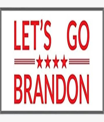 Let's go Brandon Pre-Inked Rubber Stamp Office Stationary Message -Let's go Brandon(Red Pack of1)