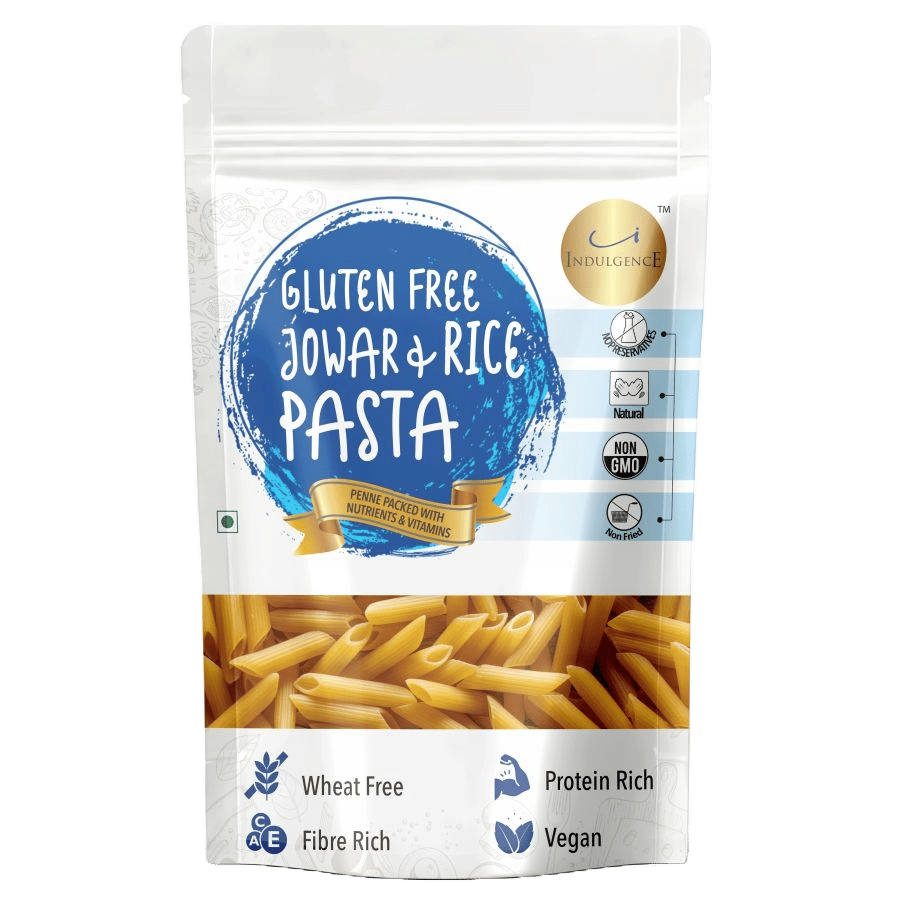 INDULGENCE Gluten Free Jowar & Rice Penne Pasta Pack of 2(400 Gms)
