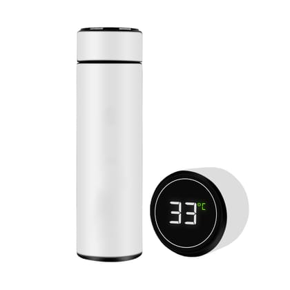 The Wallet Store Temperature Bottle With Smart Display - White