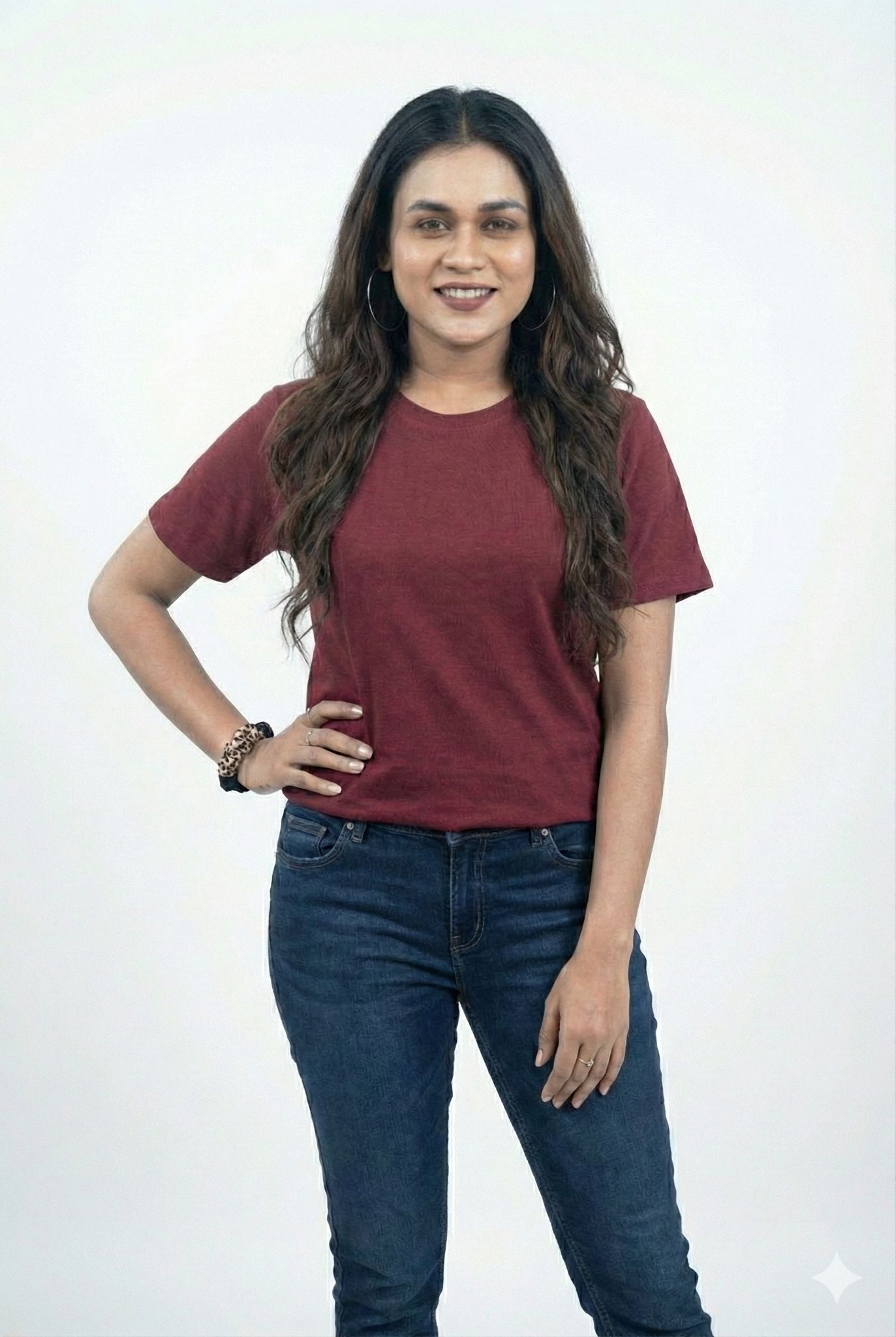 Maroon tees for women