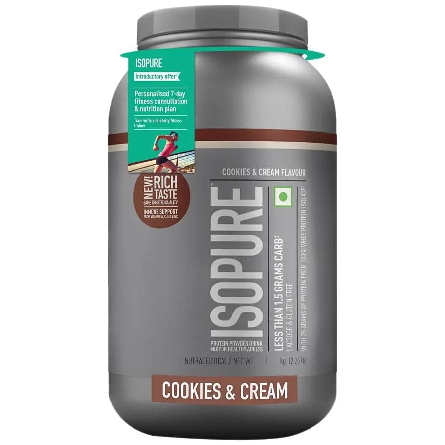 Isopure Low Carb (Indian)-1 Kg / Cookies & Cream