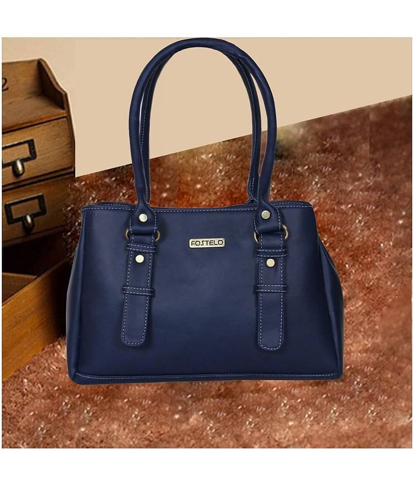 Fostelo -   Black Faux Leather Shoulder Bag