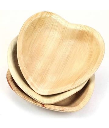 Agri Club Areca Leaves 5 Inch Heart Shape Disposable Bowl (Set of 25)
