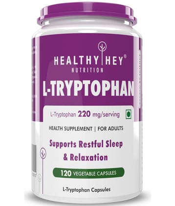 HEALTHYHEY NUTRITION L-Tryptophan - 120 Veg Capsules 220 mg