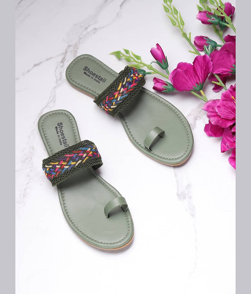 Shoestail PeachPuff Flats