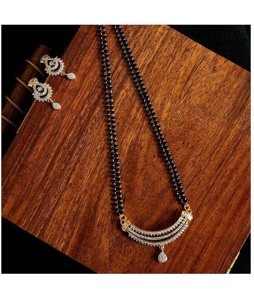 Sunhari Jewels Golden Mangalsutra Set ( Pack of 1 )