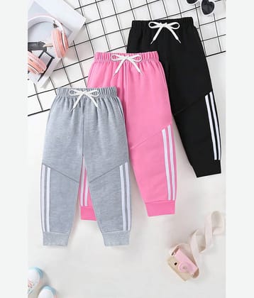 Trampoline Pack of 3 Girls Cotton Blend Trackpants ( Colors )