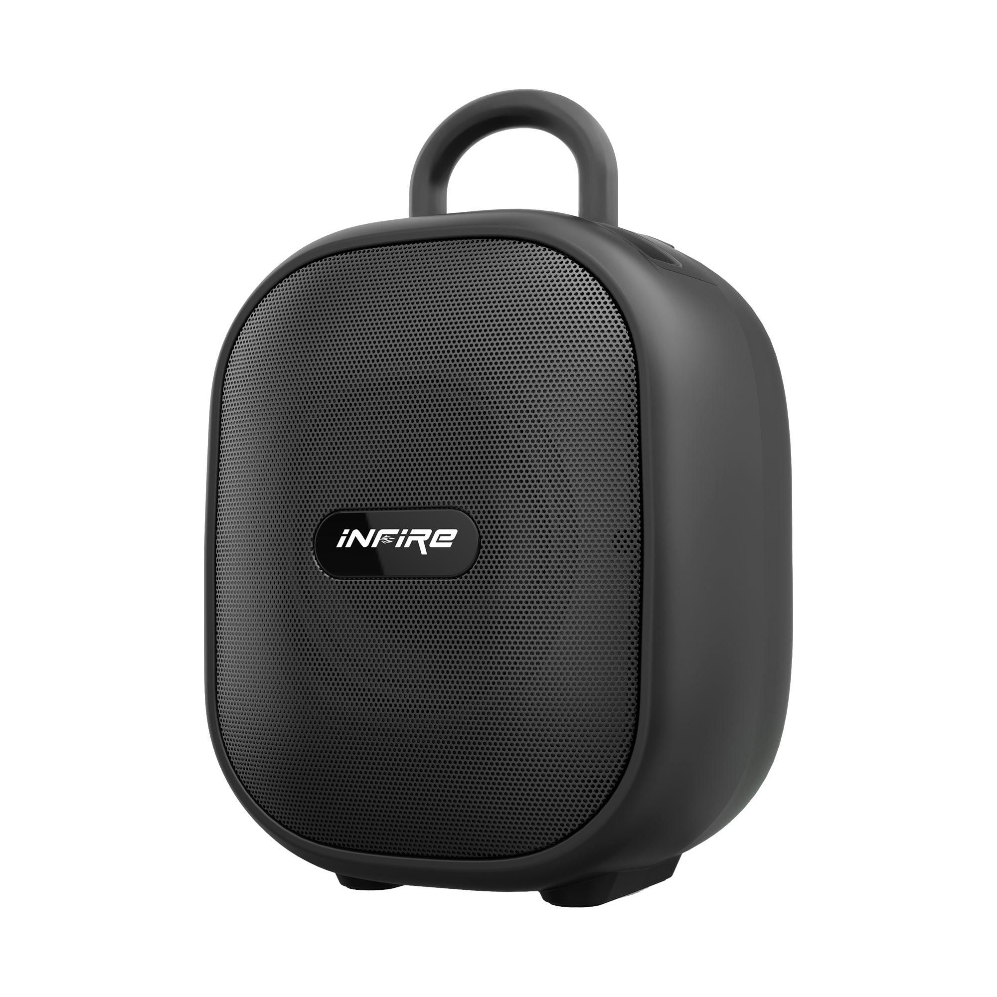 iNFiRe Fusion 12W Portable Speaker Upto 8 Hrs Playtime With TWS Function ,Mobile Holder & Type C Charging-Black